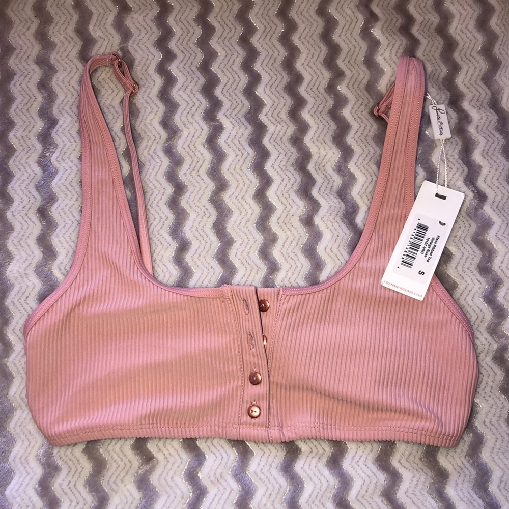 Frankies bikinis Alana top rose pink
